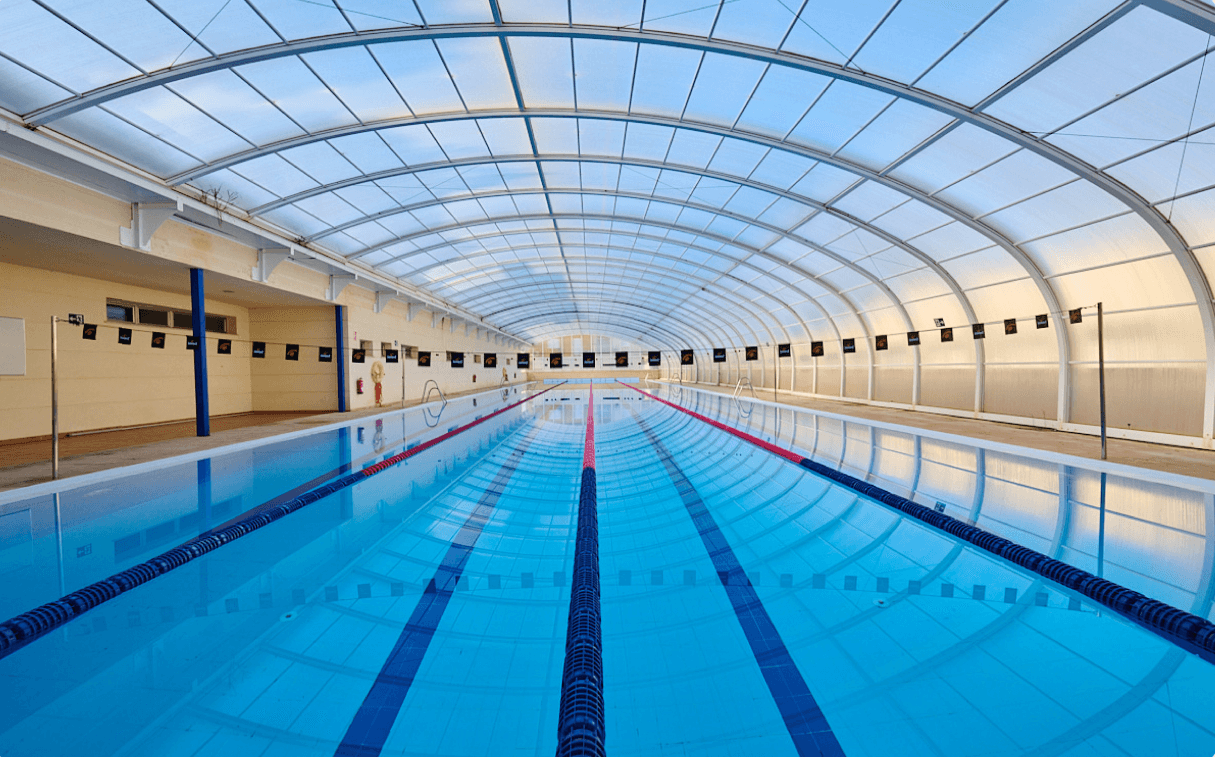 Indoor pool wide shot